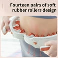 thumbnail image 2 of Nuvrek Deep Tissue Anti Cellulite Massage Roller for Fatigue Relief, Brick Red, 2 of 9
