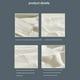 thumbnail image 5 of Juego de toallas de baño premium de 3 piezas, grandes, de algodón absorbente y felpa, de secado rápido, suaves para baños de invitados y duchas tipo spa. Aestivo | Blanco | AESTIVO, 5 of 6