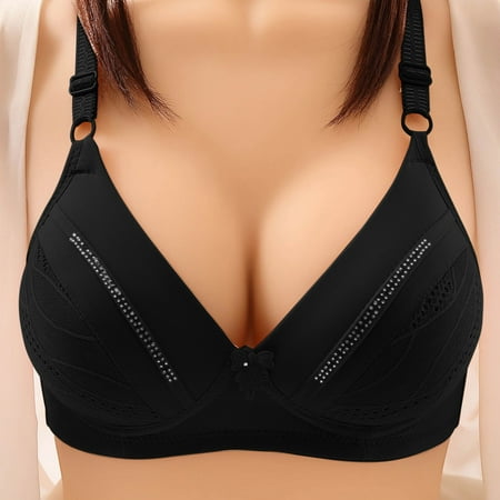

5 packs * Womens Thin Unwired Underwear Bra Jacquard Bra bras for women front closure