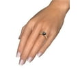thumbnail image 5 of 2.90 CTW 14K Rose Gold Black Diamond Ring with Diamonds Princess Cut Solitaire With Accents Designer, 5 of 5