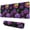 Neon Halloween Pumpkin, variant on Long Mouse Pads for Desk,Occult Halloween Pattern Desk Mats on Top Of Desks, Desk Mouse Pad Extra Large with 3mm Non-Slip Base and Stitched Edge for Gaming,Office,Work,Home 31.5x11.8in