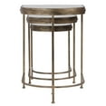 thumbnail image 6 of Bowery Hill Modern Nesting Table in Antique Gold (Set of 3), 6 of 8