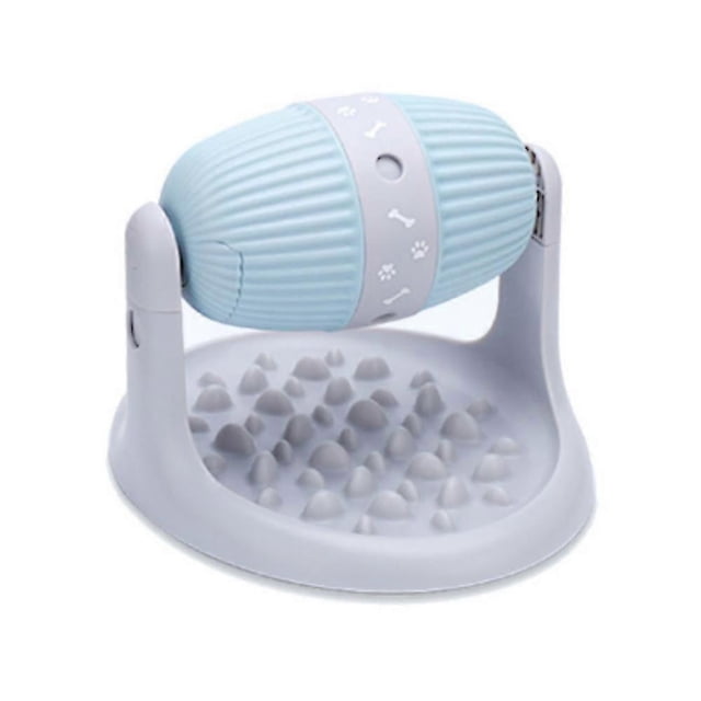Pet Slow Feeder Dog Cat Puzzle Toy Dog Leakage Food Toy Bottom Non-Slip Mat Press Button Support ABS for Pet Feeding