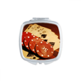 thumbnail image 1 of Red Chip Gambling Photo Square Mirror Portable Compact Pocket Makeup Double Sided Glass, 1 of 3