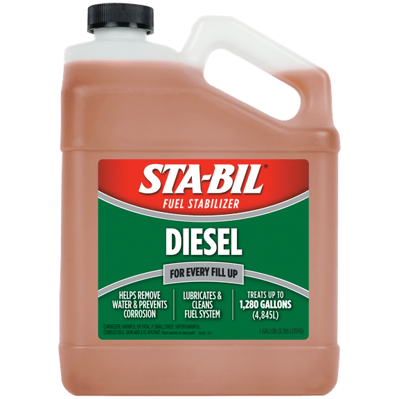 STA-BIL Diesel Fuel Stabilizer and Performance Improver - Keeps Diesel Fresh for up to 12 Months - Treats 1,280 Gallons, 1 Gallon, 128 fl. oz. (22255)