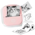 thumbnail image 1 of Mini impresora de pegatinas Ponek T02, máquina para crear pegatinas con un rollo de papel, máquina de notas con tinta térmica Bluetooth para aprendizaje, diario, notas y diagramas., 1 of 5