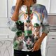 thumbnail image 1 of TaTaai Ladies St. Patrick's Day Print Long Sleeve Sweatshirt Fashion Loose Round Neck Casual Top Soft Comfortable for Daily Home Office Streetwear Gift, 1 of 5