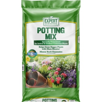 Expert Gardener Indoor and Outdoor Potting Soil Mix, 1 cu. ft. Bag