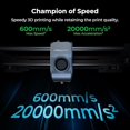 thumbnail image 2 of Impresora 3D Creality K1 600 mm/s Pantalla táctil de 4,3'' Extrusor directo de doble engranaje, 2 of 15