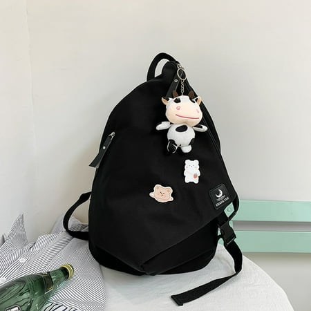 

Toyella Middle School Students Backpacks Women s Shoulders Black No pendant
