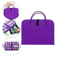 thumbnail image 2 of Kits de bolsos de mano con pintura de para manualidades, bolsas de almacenamiento con asa para mujer, organizador artesanal para el hogar Púrpura Sunnimix Kits de pintura de diamantes de bricolaje, 2 of 8