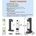 thumbnail image 2 of Sparkling Water Maker, Soda Maker Machine for Home Carbonating, Seltzer Water Starter Kit with 2 BPA-free 1L PET Bottles, 2 of 5
