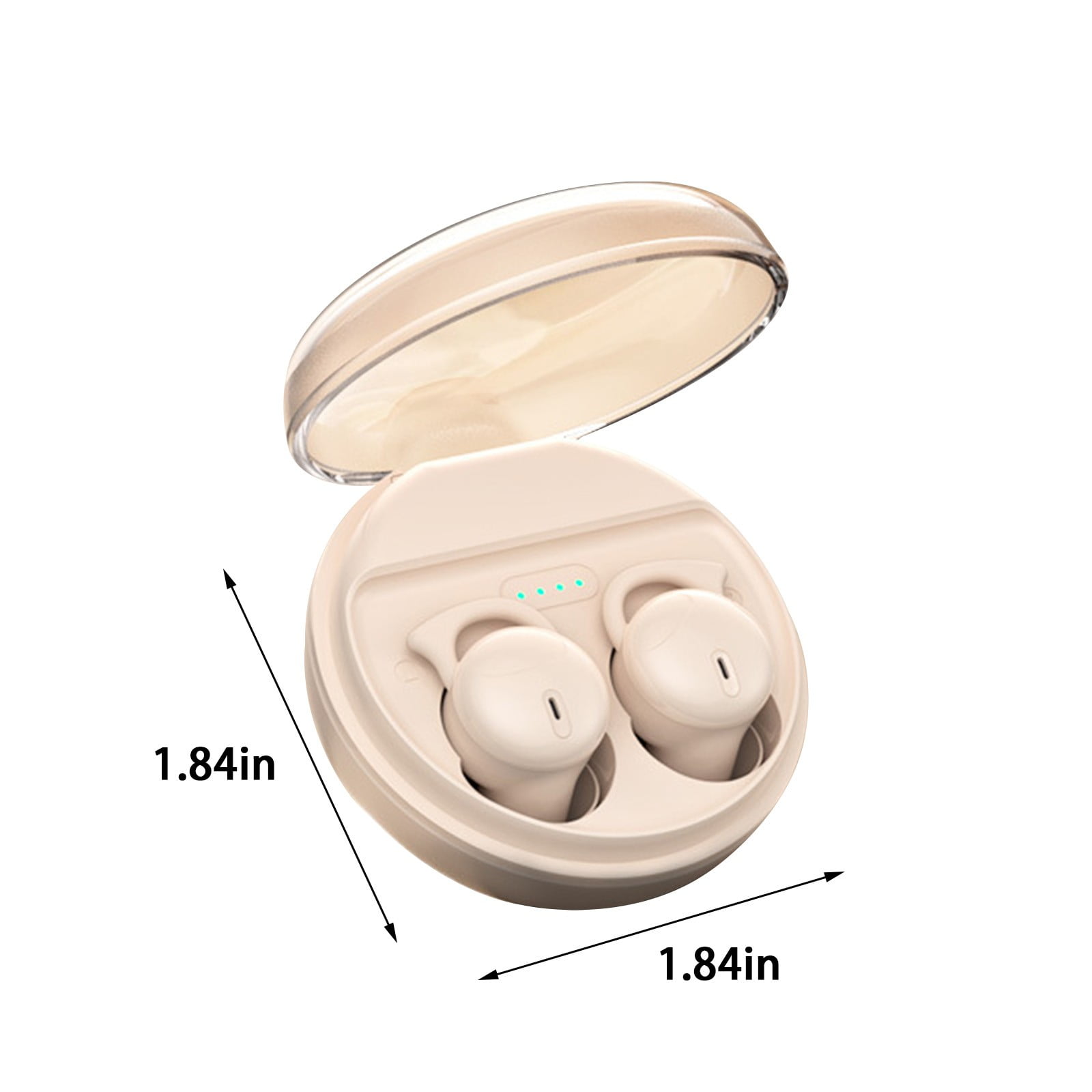 Weloille Sleep Earbuds Wireless Bluetooth Headset Bluetooth 5.3 Mini In Ear Dual Microphone Wearable Earphones For Sleeping