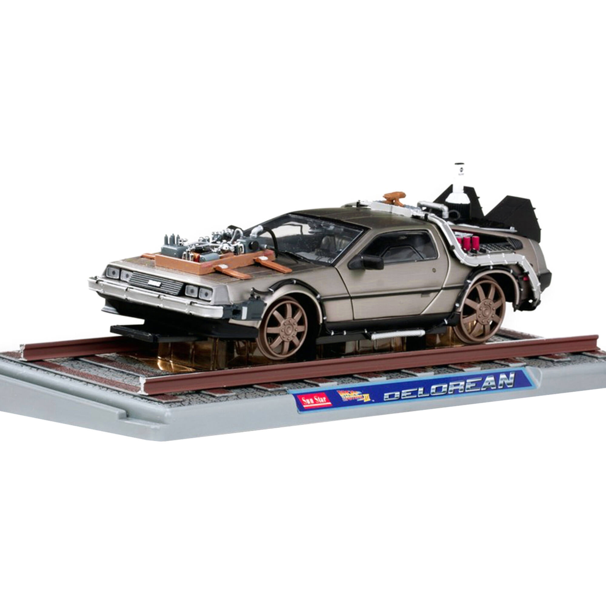 【箱付き・欠品無し】サンスター DeLorean 1/18 スケール ミニカー Amazon.com: Back to The Future Delorean : Toys & Games