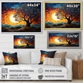 thumbnail image 4 of Designart "Moonlit Oak In Colors" Tree Oak Canvas Art Print, 4 of 7