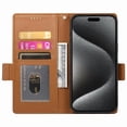 thumbnail image 4 of Magnetic Wallet Case with Card Holder & Stand for Google Pixel 10A Brown, 4 of 6