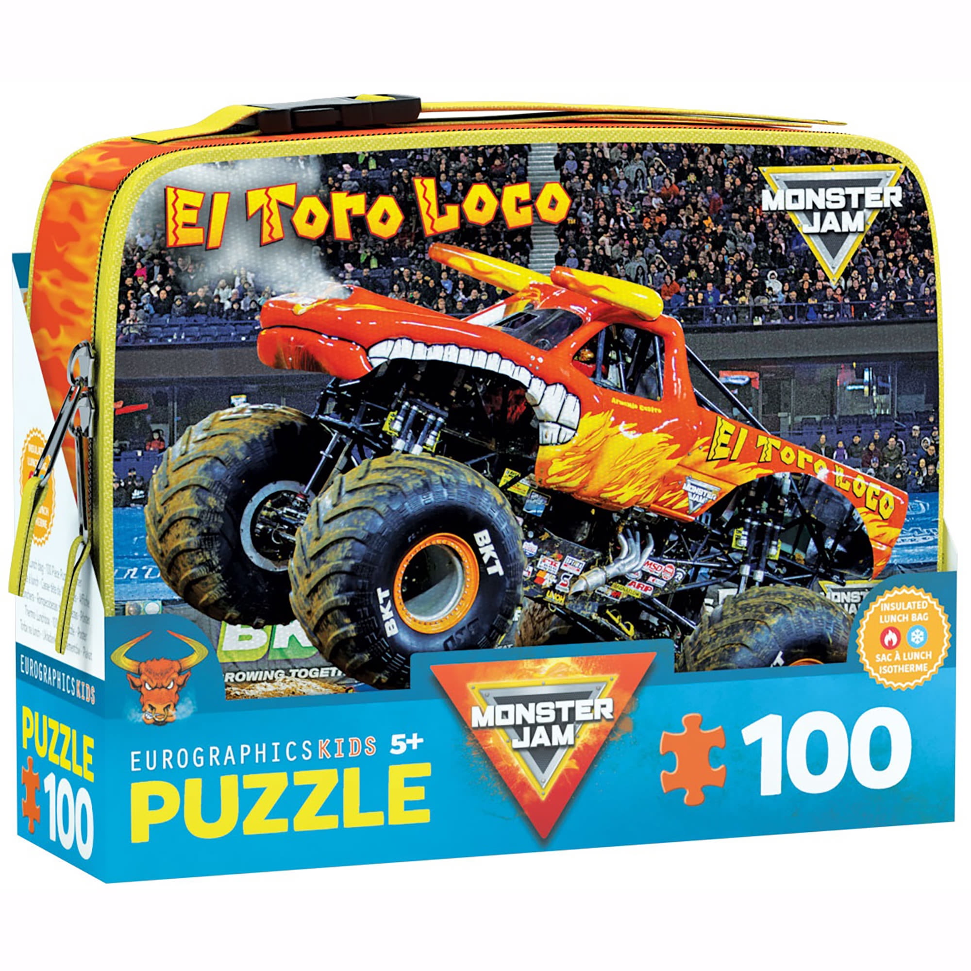 EuroGraphics Monster Jam El Toro Loco Puzzle & Lunch Bag Set – 100