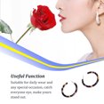 thumbnail image 4 of Dangle Earrings Leopard Print Smooth Circle Popular Accessories Statement Earring Anniversary Gift Ear Hook for Party Beach Use Blue, 4 of 7