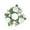 White, variant on Leodye Christmas Candle Rings Wreath - 1 PCS, Red Artificial Berry Candle Rings, Candle Holder Table Decorations, Small Pine Garlands for Home Holiday Wedding Decor-7.87x7.87in