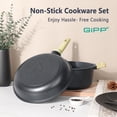 thumbnail image 4 of GIPP 21pcs Ceramic Coating Kitchen Cookware Sets,Pots and Pans Set Non stick,Dishwasher Safe Induction Cookware, 4 of 10