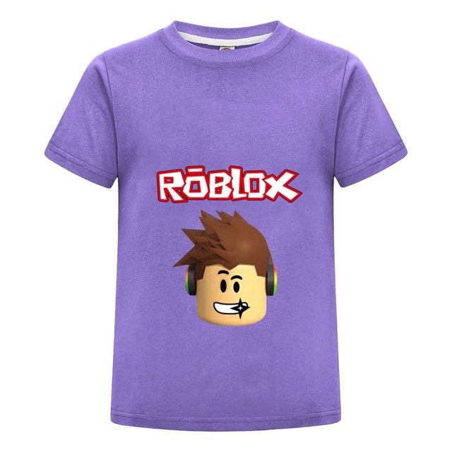 Camiseta Gamer de Roblox para Niño , Playera Infantil de Algodón con Estilo Casual, Ropa de Verano para Regalar