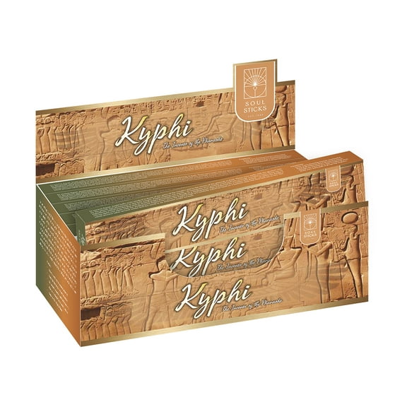 Soul Sticks Kyphi Hand-Rolled Incense Sticks Mystic Spirit Blends 180 Gram Box | 100% Natural Masala Incense Organic Home Fragrance Agarbatti