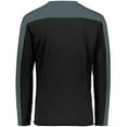 thumbnail image 5 of Holloway 223502.62U.4XL Momentum Team Long Sleeve T-Shirt, Black & Iron - 4XL, 5 of 5
