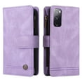 thumbnail image 2 of Feishell for Samsung Galaxy S20 FE 6.5 inch Zipper Wallet Case with Wrist Strap & Shoulder Strap,Premium PU Leather Magnetic Clasp Flip Holder Card Slots Crossbody Phone Case for Women Men,Purple, 2 of 18