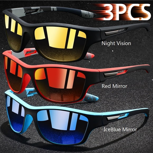 Typpkmm /Fashion Vintage Cycling Fishing Sports Sunglasses Men Women Running Classic Mountaineering Unisex Sun Glasses Uv400 Eyewear 3PCS
