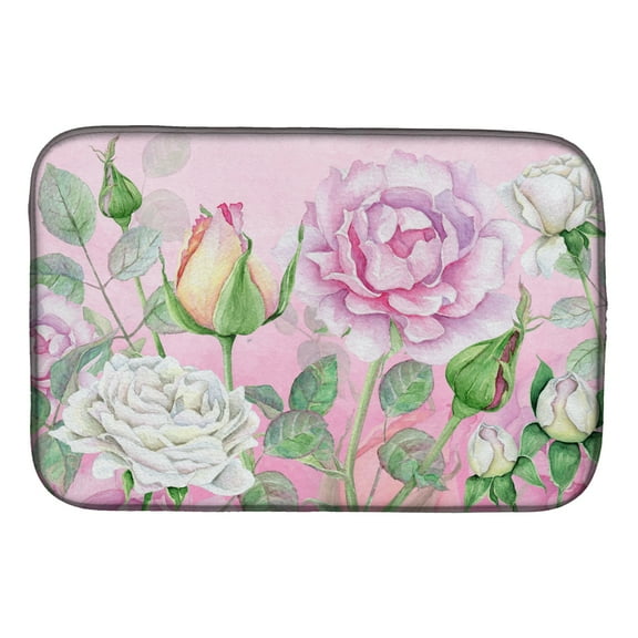 Rose Garden Dish Drying Mat