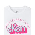 thumbnail image 5 of Barbie - Camiseta Not Just Arm Candy de Ken Retro de Manga Corta para Hombre (Blanco), 5 of 5