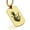 Gold, variant on Stainless Steel Ninja Warrior Champion Dog Tag Pendant Necklace