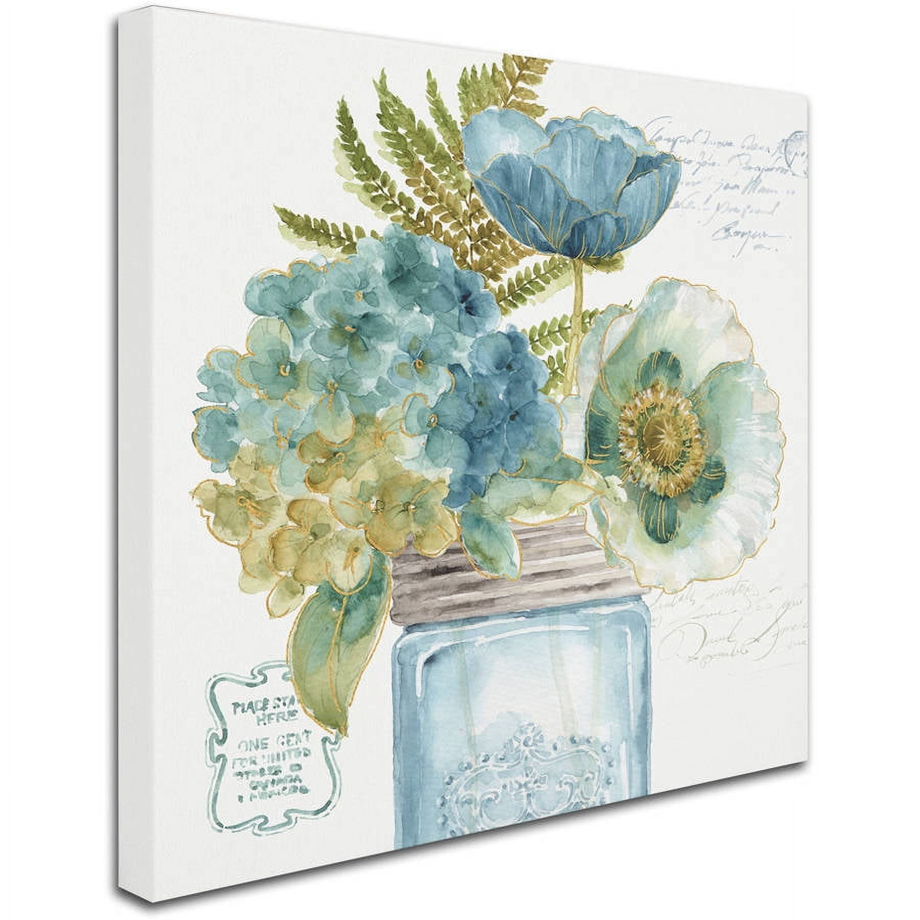 Lisa Audit 'My Greenhouse Bouquet III' Canvas Art