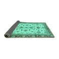 thumbnail image 2 of Ahgly Company Indoor Rectangle Oriental Turquoise Blue Traditional Area Rugs, 7' x 10', 2 of 4