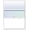 Green / Blue Prismatic Center, variant on Blank Computer Checks for Laser & Ink Jet Printers, Pack of 100 Sheets Blue Top