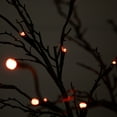 thumbnail image 5 of Nearly Natural Pre-Lit Artificial Black Twig Halloween Tree - 5' - Purple and Orange LED Lights, 5 of 16
