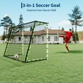 thumbnail image 6 of Accreate 3-in-1 Soccer Rebounder Net & Goal, Dual-Function Football Trainer with Fast Rebound Net, Heavy-Duty Steel Frame, for Backyard, Field, All Ages & Skill Levels, 6 of 7