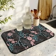 thumbnail image 3 of 2 Pack Washable Rubber Multicolored Flower Leaves Dish Drying Mats for Kitchen Counter Home Large Coffee Bar Pad Accessories and Decor for Utensils Stemware (2pcs 19.5''x12''), 3 of 6