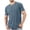 Navy, variant on HAOTAGS Mens T-Shirt Short Sleeve Crew Neck Soft Tees Classic Plain Tshirts Black Size L
