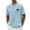 Light Blue, variant on Beach Vacation T Shirts for Men 2026 Summer Casual Short Raglan Sleeve Crewneck Coconut Tree Print Tee Shirt