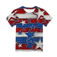 thumbnail image 3 of Ulitacool Boy'S Independence Day Tops Fourth Of July Patriotic Graphic Short Sleeve T Shirt Round Neck Kids Tee Handsome Clothing 12-13 Years Red, 3 of 4