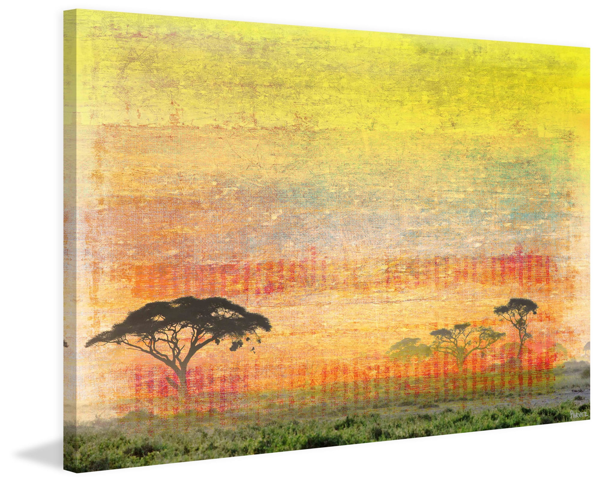 Parvez Taj "Orange Plains" Print on Canvas