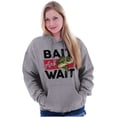 thumbnail image 4 of Fishing Largemouth Bass Bait Wait Hoodie Sweatshirt Women Men Brisco Brands L, 4 of 6