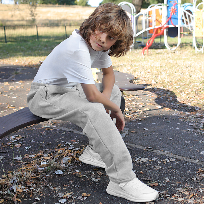 Resinta 4 Pack Boys Fleece Jogger Sweatpants with Pocket Drawstring Soft Youth Active Athletic Jogger Pants for 5-16 Years