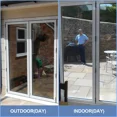 thumbnail image 4 of 2/3/5M One Way Mirror Window Film Vinyl Self-adhesive Reflective Solar Film Privacy Window Tint for Home Silver Glass Sticker, 4 of 7