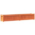 thumbnail image 3 of vidaXL Garden Planters 2 pcs Wax Brown Solid Wood Pine, 3 of 5