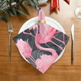 thumbnail image 2 of Flamingo Cloth Napkins Set of 6,20x20 Inches Napkins Cloth Washable Reusable Soft for Dinner,Wedding,Parties,Home Dinner,Tableative Decor Gift, 2 of 7