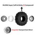 thumbnail image 3 of Juego de neumáticos 1.0 Beadlock Rim para coche RC Crawler 1/18 1/24, 3 of 6
