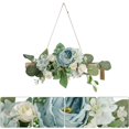 thumbnail image 4 of EUDIDV Decorative Faux Flowers Artificial Flower Decoration Style Decorative Flower Wreath Wall Pendant Artificial Flowers, 4 of 6
