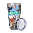 thumbnail image 2 of Vaso Zootopia de 20 oz, taza de viaje para café con aislamiento al vacío de acero inoxidable, taza de café, taza de viaje con tapa, taza térmica para exteriores, 2 of 8